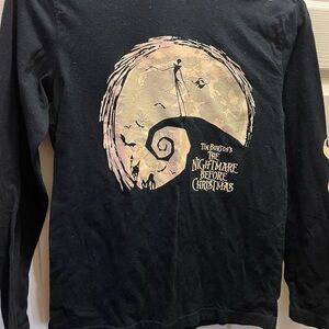 Disney Black Nightmare Before Christmas Long Sleeve Tee